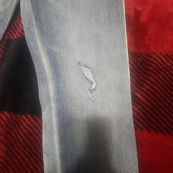 Express Ankle High Rise Legging Jeans Light Wash Size 4 - Picture 3 of 9